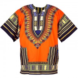 T-shirt Dashiki orange