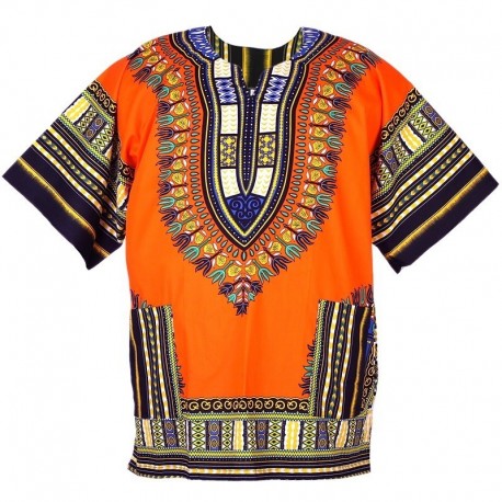 Maglietta Arancione Dashiki