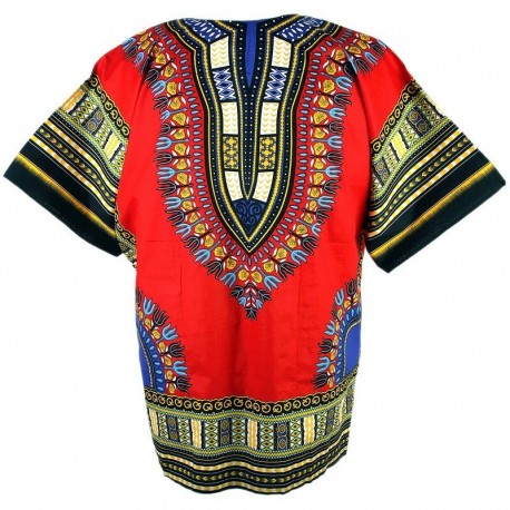 Red Dashiki Shirt