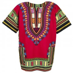 Camiseta Dashiki rosa