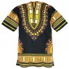 Yellow and black dashiki shirt