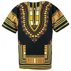 Camiseta Amarilla y Negra Dashiki