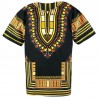 Yellow and black dashiki shirt