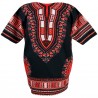 Camiseta Dashiki Roja y Negra