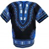 T shirt Dashiki bleu 