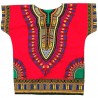 Dashiki rojo para niños | Camiseta y pantalón corto