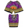 Dashiki Púrpura para Niños | Camiseta y pantalones cortos