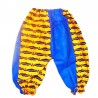 Ropa niños azul y amarilla hecha de tela africana Wax| camiseta y pantalones