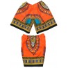 Dashiki naranja Niños | Camiseta y pantalones cortos