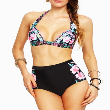 Bikini con stampa floreale