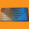 Blue and brown ethnic Clutch Bag