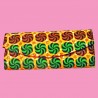 Embrague africano naranja y verde Wax