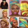 Multicolor madras headwrap