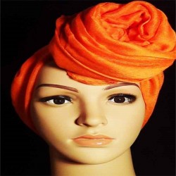 Foulard turban orange