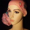 Foulard turban rose