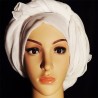 Foulard turban blanc