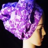 Foulard africain violet