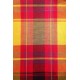 Foulard en madras rouge multicolore