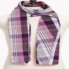 Écharpe Madras violet multicolore pour homme