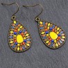 Orecchini vintage multicolori