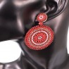 Boucles d'oreilles vintage rondes bohèmes
