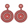 Pendientes redondos vintage bohemios