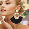 Elegant black women's earrings