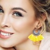 Yellow earrings for women