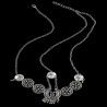 Vintage silver plated head chain Boho-chic | Head jewellery