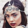 Vintage silver plated head chain Boho-chic | Head jewellery