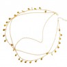 Chaine de tête dorée Boho chic | Bijoux de tête
