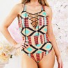 Costume Da Bagno Un-Pezzo ethnico - Stile Kente