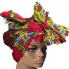 Foulard africain rouge & jaune