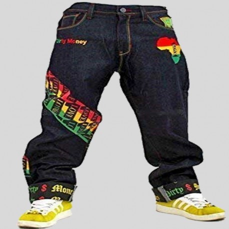 Pantalón Vaquero Hombre | Hip Hop Rasta Africa