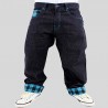 Pantalón vaquero Hip Hop negro y azul para hombre