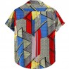 Chemise homme ethnique multicolore