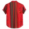 Chemise homme rouge ethnique