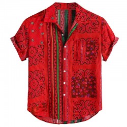 Ethnic red man shirt