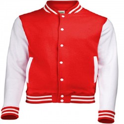 Chaqueta roja y blanca para hombre