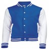 Chaqueta azul y blanca para hombre