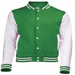 Chaqueta verde y blanca de hombre