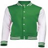 Green and white jacket for men