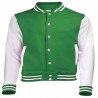 Green and white jacket for men