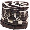 Set of 5 leather bracelets for men