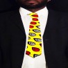 Corbata amarilla de hombre con tela Wax Africana