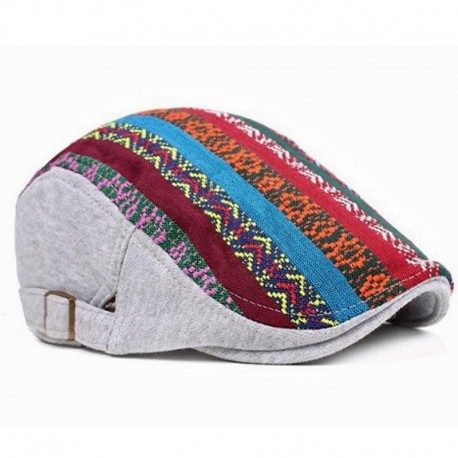 Boina étnica gris multicolor | Sombrero etnico