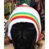 Bonnet rasta reggae blanc