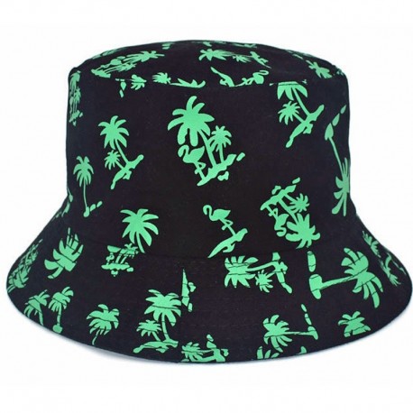 Chapéu bob preto e verde
