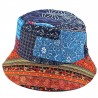 Chapeau bob ethnique multicolore