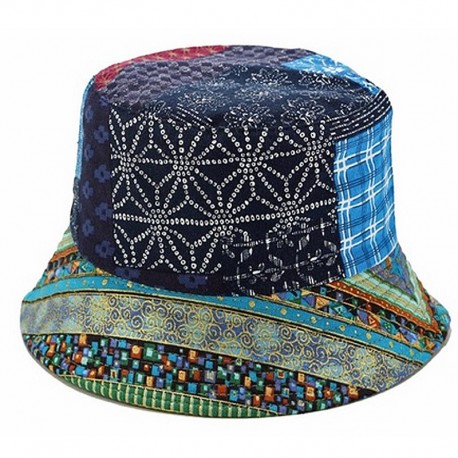 Colorful ethnic bucket hat